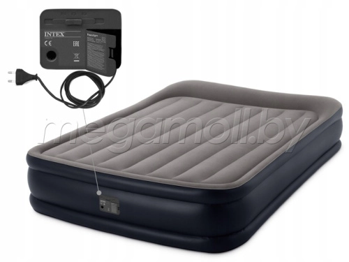 Надувная кровать Intex 64136 Deluxe Pillow Rest Reised Bed 152x203x42 см  купить в Минске