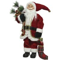 Дед Мороз с подарками 45 см красный 612006