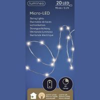 Гирлянда новогодняя LUMINEO Micro Led 20 на батарейках 0,95 м 481742