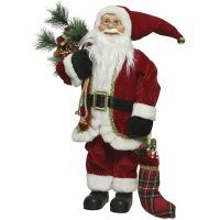 Дед Мороз с подарками 60 см красный 612005