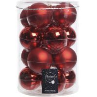 Набор новогодних шаров 8 см красные 140720