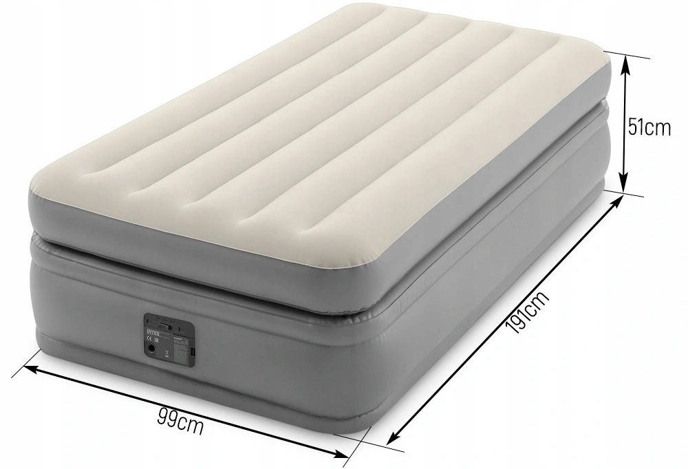 Размеры надувной кровати Intex 64162