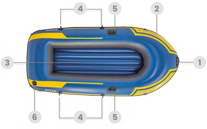 Надувная лодка Intex 68367 Challenger-2