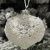 Новогодний шар с кружевом 8 см белый 348072