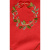 Новогодняя дорожка на стол красная с венком 40x140 см 561 купить в Минске