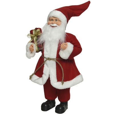 Дед Мороз с подарком 30 см красный 560142