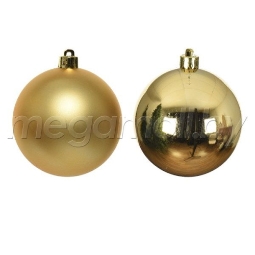 Набор новогодних шаров 10 см золото 022165 купить в Минске