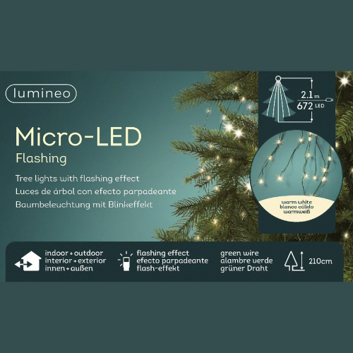 Гирлянда новогодняя LUMINEO Micro Led 2,1 м 496143