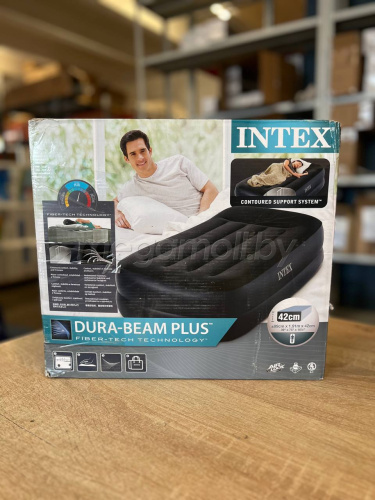 Надувная кровать Intex 64122A6 Pillow Rest Raised Bed 99x191x42 см