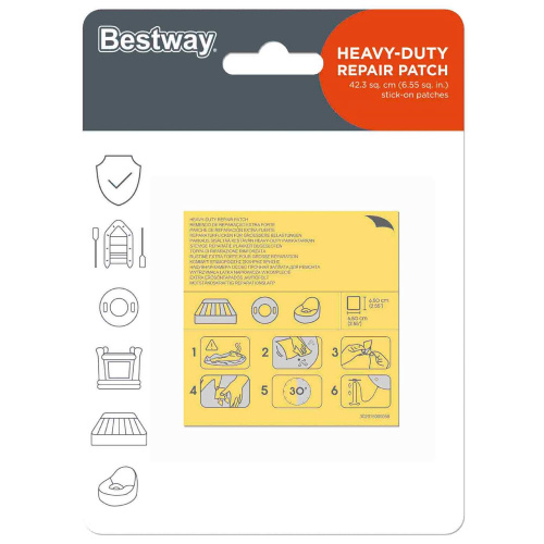 Ремкомплект Bestway 62068, 10 заплаток