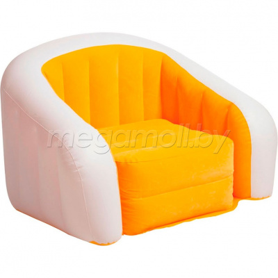 Надувное кресло Cafe Club Chair Intex 68571 (оранжевое)  купить в Минске