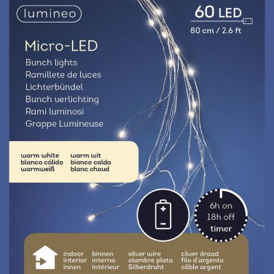 Гирлянда новогодняя LUMINEO Micro Led на батарейках 482210