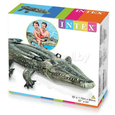 Надувная игрушка Intex 57551 для плаванья Крокодил 170x86 см