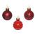 Набор новогодних шаров "Микс" 3 см красные 010060 купить в Минске
