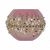 Новогодний шар "Золотые узоры" розовый 8 см 5765-1 купить в Минске