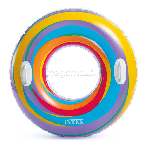 Круг надувной Intex 59256 Цветные полосы 91 см