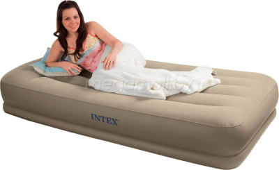 Надувная кровать  Pillow Rest Mid-Rise Bed Intex 67742  купить в Минске