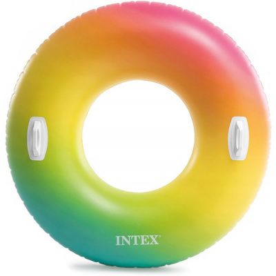 Круг надувной плавательный с ручками Intex 58202 Cool Whirl Tube 122 см