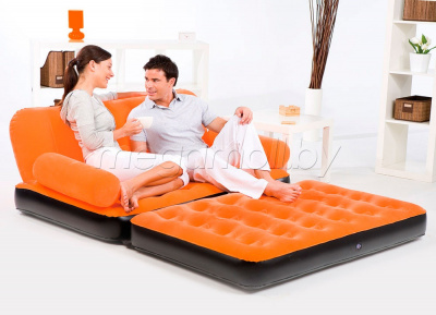 Надувной диван Multi-Max Air Couch BestWay 67356 (оранжевый)  купить в Минске