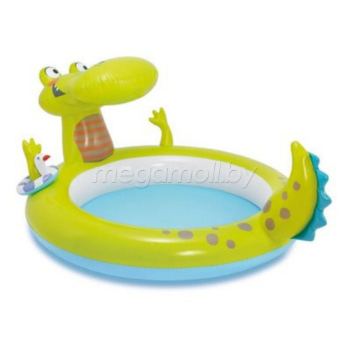 Детский надувной игровой центр Intex 57431 Крокодил 198х160х91 см