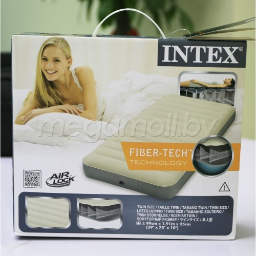 Надувной матрас Deluxe Single-High Bed Intex 64701  купить в Минске