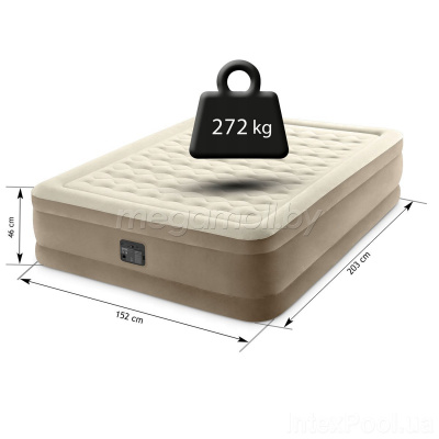 Надувная кровать Intex 64428 Ultra Plush Airbed 152x203x46 см  купить в Минске