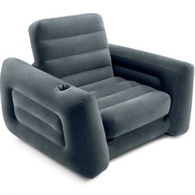 Надувное кресло Intex 66551 Pull-Out Chair 117x224x66 см