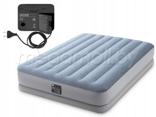 Надувная кровать Intex 64168 Dura Beam Raised Comfort 152x203x36 см  купить в Минске