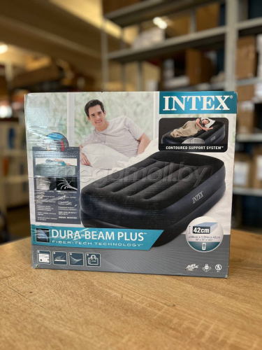 Надувная кровать Intex 64122A4 Pillow Rest Raised Bed 99x191x42 см