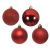Набор новогодних шаров 6 см красные 023265 купить в Минске
