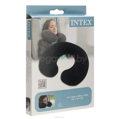 Надувная подушка-подголовник для путешествий Travel Pillow Intex 68675  купить в Минске