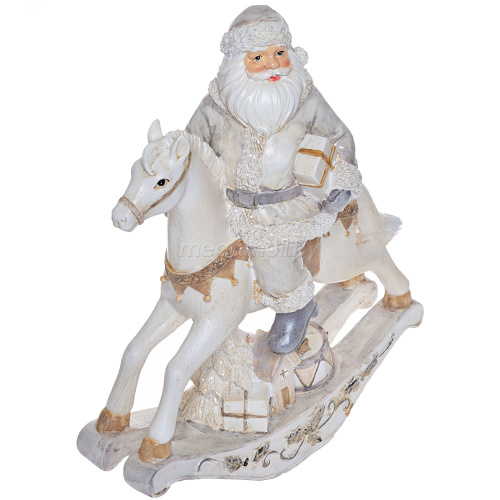 Новогодняя статуэтка "Дед мороз на лошадке" 25x7x30 см 7365 купить в Минске