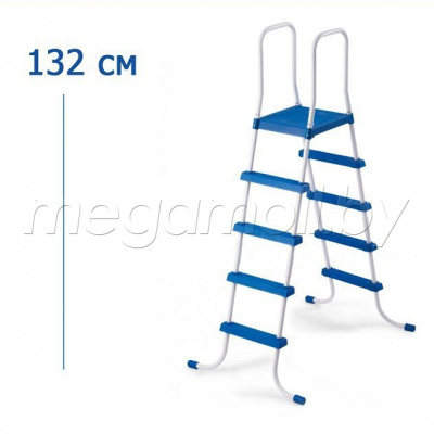 Лестница с площадкой для бассейнов высотой до 132 см  Intex 28063 купить в Минске