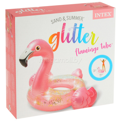 Круг надувной плавательный Intex 56251 Блестящий Фламинго