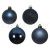 Набор новогодних шаров 6 см темно-синие 023291 купить в Минске