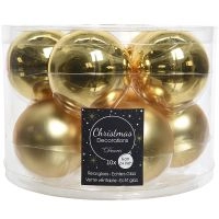 Набор новогодних шаров 6 см золото 140126