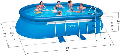 Купить в Минске овальный бассейн Intex 28192