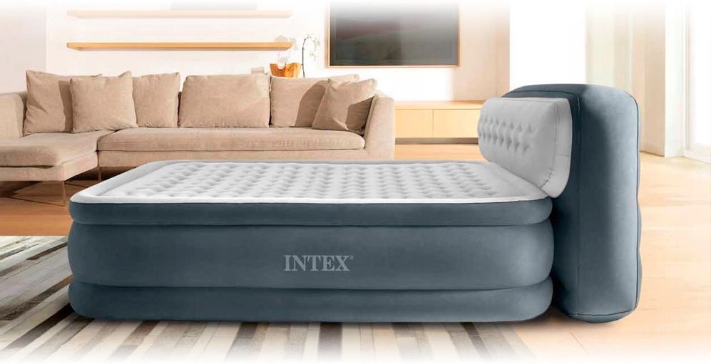 Надувная кровать со спинкой Intex 64448