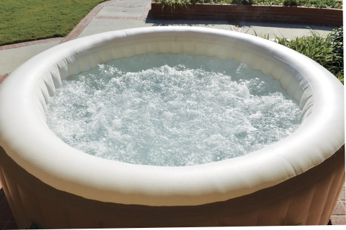 Надувной бассейн джакузи Intex 28408 PureSpa Bubble Massage 216x71 см