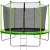 Батут Funfit 252 см - 8ft Inside Green (с внутренней сеткой и лестницей)