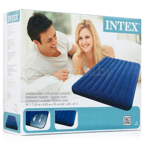 Надувной матрас Intex 68765 Classic Downy Bed 152x203x22  купить в Минске